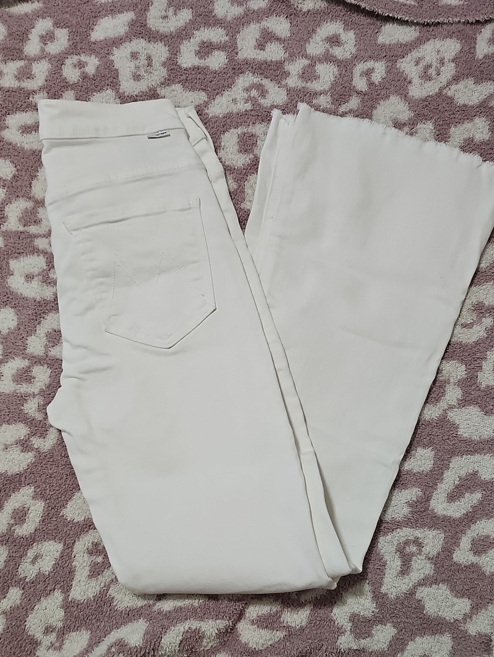 Mother Women’s White Flare Jeans